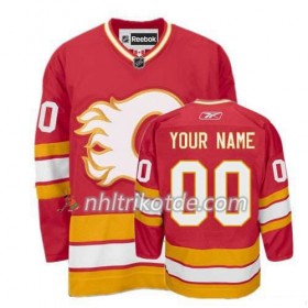 Calgary Flames Trikot Custom Rot Premier Ausweich - Kinder