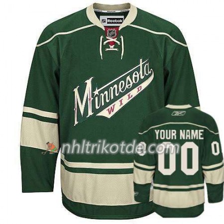 Reebok Minnesota Wild Trikot Custom Grün Premier Ausweich - Dame