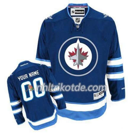Reebok Winnipeg Jets Trikot Custom Bleu Premier Heim - Herren