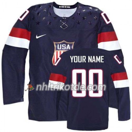 Reebok Herren USA Team Trikot Custom Premier Bleu Auswärts 2014 - Herren Reebok Herren USA Team Trikot Custom Premier Bleu Auswärts 2014 - Herren