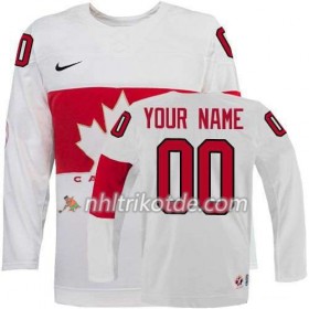 Canada Team Trikot Custom Weiß Heim 2014 - Kinder