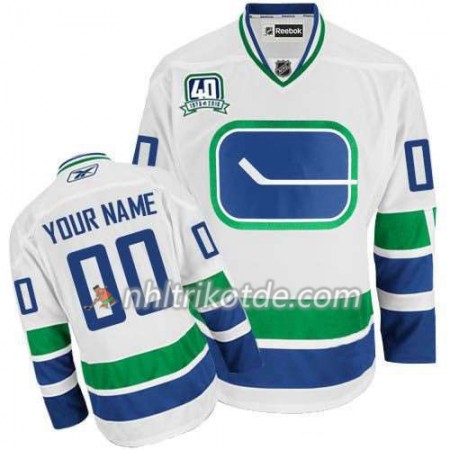 Vancouver Canucks Trikot Custom Weiß 40TH Premier Ausweich - Kinder Vancouver Canucks Trikot Custom Weiß 40TH Premier Ausweich - Kinder