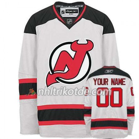 Reebok New Jersey Devils Trikot Custom Weiß Premier Auswärts - Dame Reebok New Jersey Devils Trikot Custom Weiß Premier Auswärts - Dame