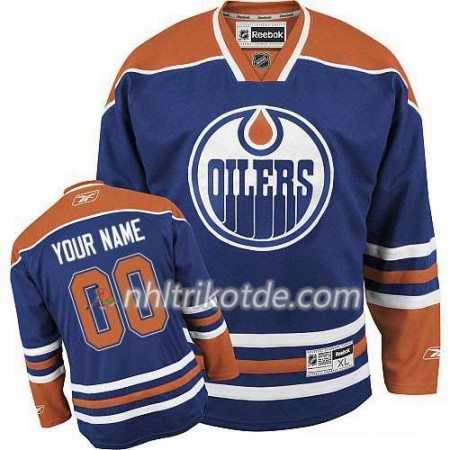 Edmonton Oilers Trikot Custom Bleu Premier Heim - Kinder