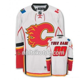 Calgary Flames Trikot Custom Weiß Premier Auswärts - Kinder
