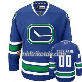 Reebok Vancouver Canucks Trikot Custom Bleu Premier Ausweich - Herren