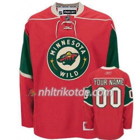 Reebok Minnesota Wild Trikot Custom Rot Premier Heim - Herren