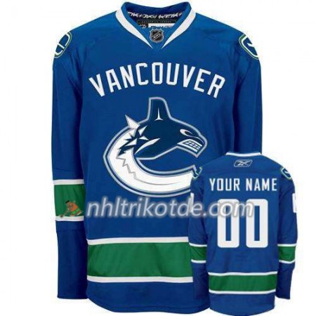 Reebok Vancouver Canucks Trikot Custom Bleu Premier Heim - Herren