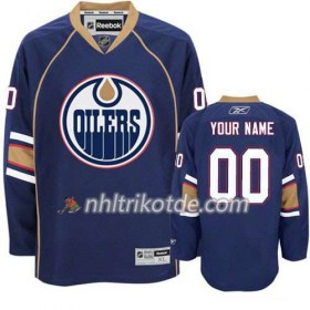 Edmonton Oilers Trikot Custom Bleu Premier Ausweich - Kinder