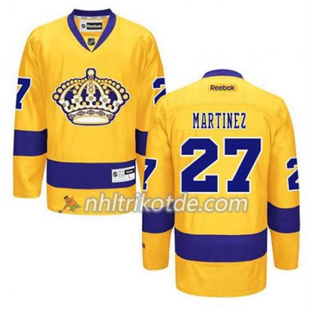 Reebok Los Angeles Kings Trikot Alec Martinez #27 Ausweich Gold - Herren