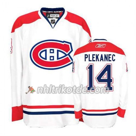 Reebok Montreal Canadiens Trikot Tomas Plekanec #14 Auswärts Weiß - Herren