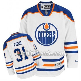 Reebok Edmonton Oilers Trikot Grant Fuhr #31 Auswärts Weiß - Herren