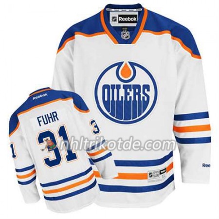 Reebok Edmonton Oilers Trikot Grant Fuhr #31 Auswärts Weiß - Herren
