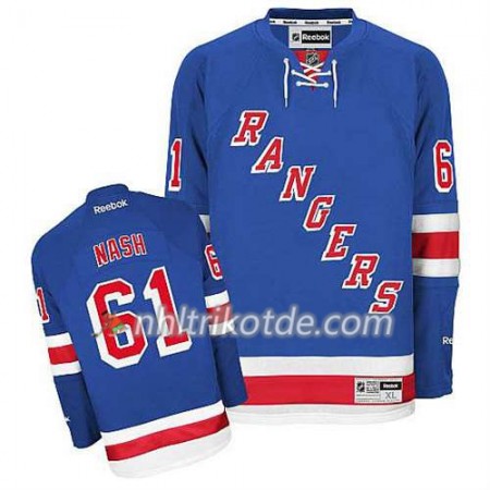 Reebok New York Rangers Trikot Rick Nash #61 Heim Blau - Herren