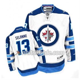 Reebok Winnipeg Jets Trikot Teemu Selanne #13 Auswärts Weiß - Herren