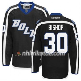 Reebok Tampa Bay Lightning Trikot Ben Bishop #30 Ausweich Schwarz - Herren