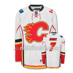 Reebok Calgary Flames Trikot TJ Brodie #7 Auswärts Weiß - Herren