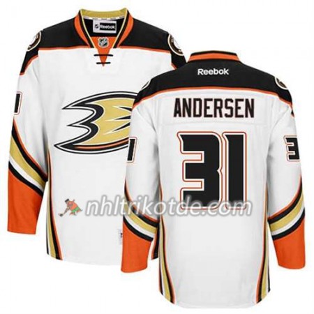 Reebok Anaheim Ducks Trikot Frederik Andersen #31 Auswärts Weiß - Herren