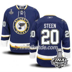 Reebok St. Louis Blues Trikot Alexander Steen #20 Blau Ausweich 2016 Stanley Cup - Herren