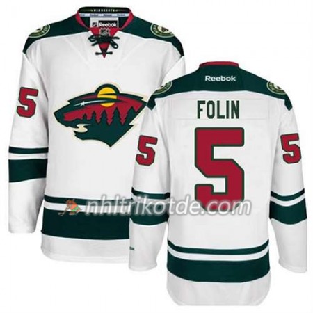 Reebok Minnesota Wild Trikot Christian Folin #5 Auswärts Weiß - Herren
