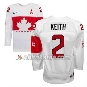 Reebok Canada Team Trikot Duncan Keith #2 Heim Weiß - Herren