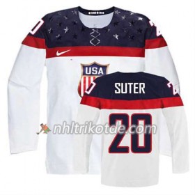 USA Team Trikot Ryan Suter #20 Heim Weiß - Kinder