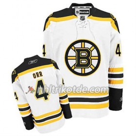 Reebok Boston Bruins Trikot Bobby Orr #4 Auswärts Weiß - Herren