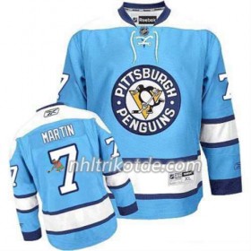 Reebok Pittsburgh Penguins Trikot Paul Martin 7 Bleu Ausweich - Herren