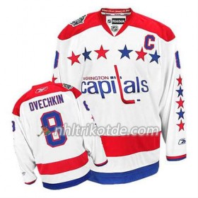 Reebok Washington Capitals Trikot Alex Ovechkin #8 Ausweich Weiß - Herren