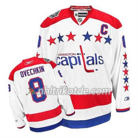 Reebok Washington Capitals Trikot Alex Ovechkin #8 Ausweich Weiß - Herren Reebok Washington Capitals Trikot Alex Ovechkin #8 Ausweich Weiß - Herren