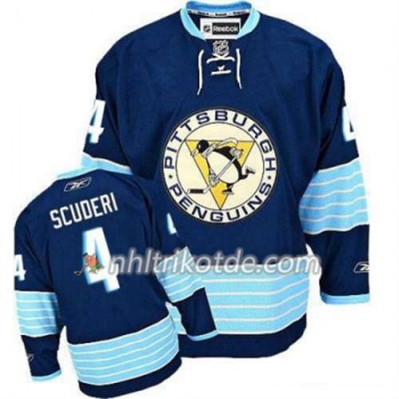 Reebok Pittsburgh Penguins Trikot Rob Scuderi 4 Blau Ausweich - Herren