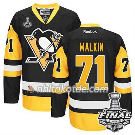 Reebok Pittsburgh Penguins Trikot Evgeni Malkin #71 Ausweich 2016 Stanley Cup - Herren
