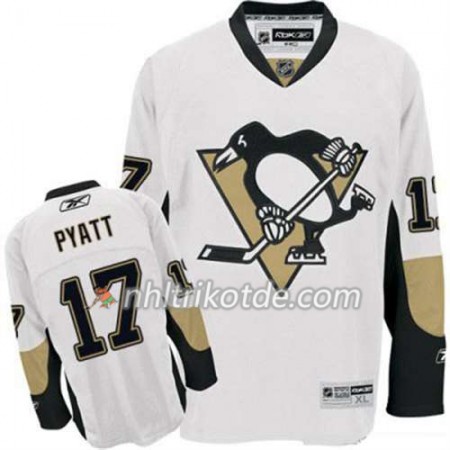 Reebok Pittsburgh Penguins Trikot Taylor Pyatt 17 Weiß Auswärts - Herren