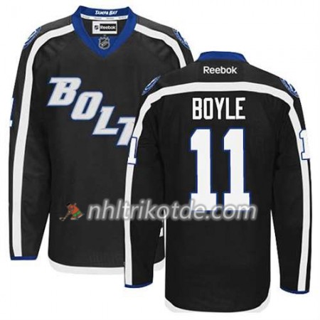 Reebok Tampa Bay Lightning Trikot Brian Boyle #11 Ausweich Schwarz - Herren