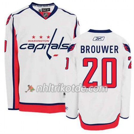 Reebok Washington Capitals Trikot Troy Brouwer #20 Auswärts Weiß - Herren Reebok Washington Capitals Trikot Troy Brouwer #20 Auswärts Weiß - Herren