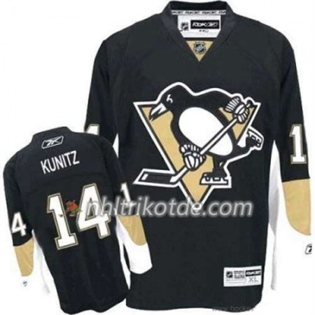 Reebok Pittsburgh Penguins Trikot Chris Kunitz 14 Schwarz Heim - Herren