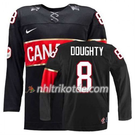 Reebok Canada Team Trikot Drew Doughty #8 Ausweich Schwarz - Herren
