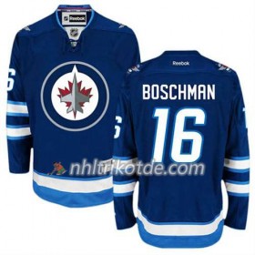 Reebok Winnipeg Jets Trikot Laurie Boschman #16 Heim Blau - Herren