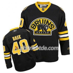 Reebok Boston Bruins Trikot Tuukka Rask #40 Ausweich Schwarz - Herren