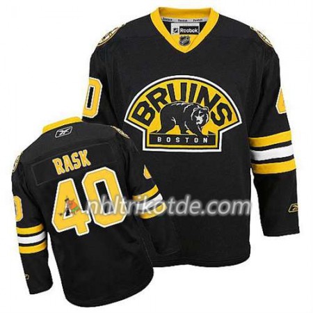 Reebok Boston Bruins Trikot Tuukka Rask #40 Ausweich Schwarz - Herren