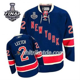 Reebok New York Rangers Trikot Brian Leetch Blau #2 Ausweich 2014 Stanley Cup - Herren