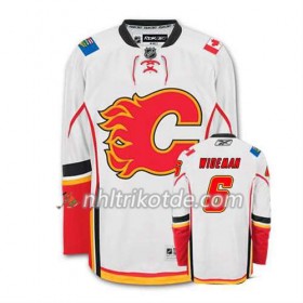 Reebok Calgary Flames Trikot Dennis Wideman #6 Auswärts Weiß - Herren