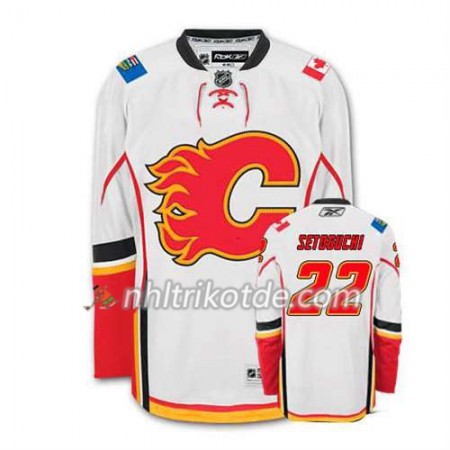 Reebok Calgary Flames Trikot Devin Setoguchi #22 Auswärts Weiß - Herren