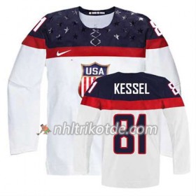 USA Team Trikot Phil Kessel #81 Heim Weiß - Kinder