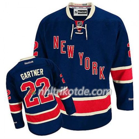 Reebok New York Rangers Trikot Mike Gartner #22 Ausweich Blau - Herren