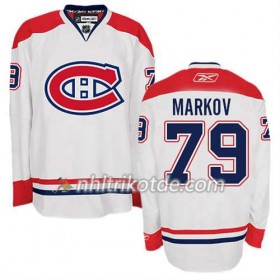 Reebok Montreal Canadiens Trikot Andrei Markov #79 Auswärts Weiß - Herren