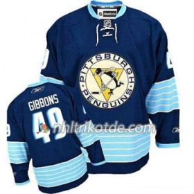 Reebok Pittsburgh Penguins Trikot Brian Gibbons 49 Blau Ausweich - Herren