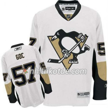 Reebok Pittsburgh Penguins Trikot Marcel Goc 57 Weiß Auswärts - Herren