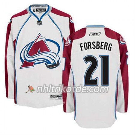 Reebok Colorado Avalanche Trikot Peter Forsberg #21 Auswärts Weiß - Herren