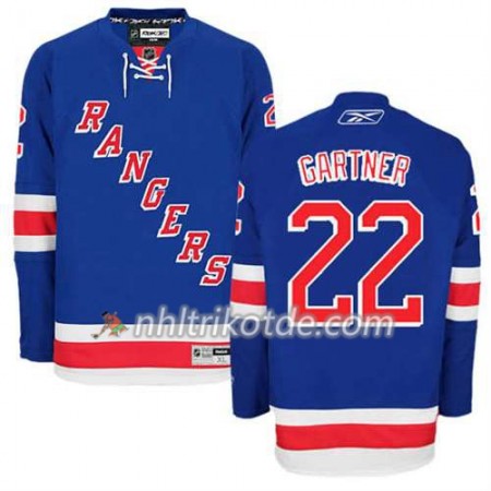 Reebok New York Rangers Trikot Mike Gartner #22 Heim Blau - Herren